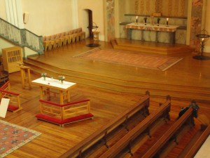 Der Altarraum der Sofiakirche