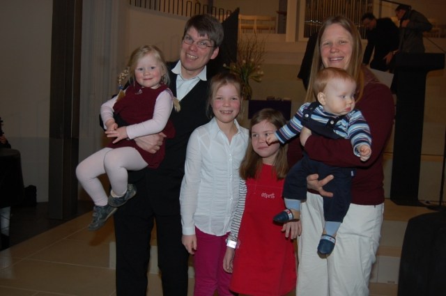 Gunnar Garleff mit seiner Frau Verena und den Kindern Annalena, Johanna, Amelie und Benjamin